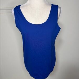 Chico’s Elegant Royal Blue Women's Tank Top size 2 or Medium new with tag